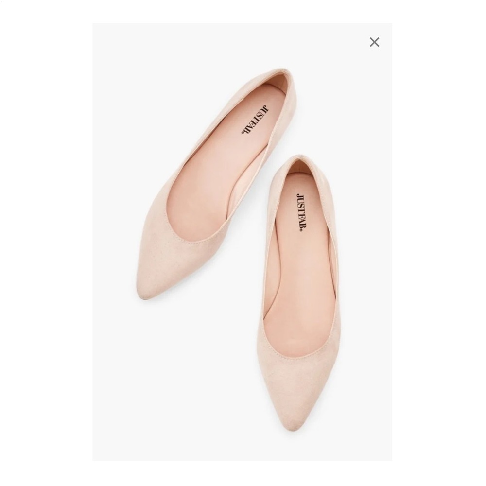 Krissy Ballet Flat by JustFab in Blush Size 8